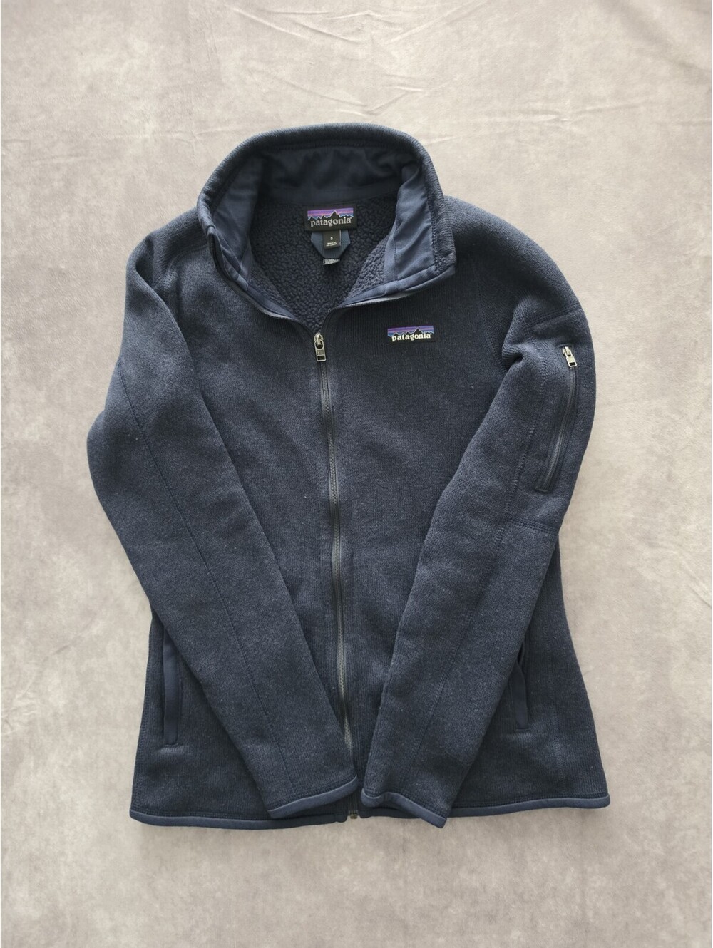 Patagonia Navy Full-Zip Fleece Cardigan